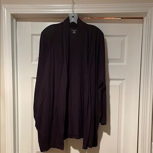 Black Open Front Cardigan by Land’s End